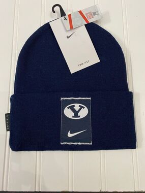 Nike BYU Cougars Knit Navy Blue Winter Hat Beanie